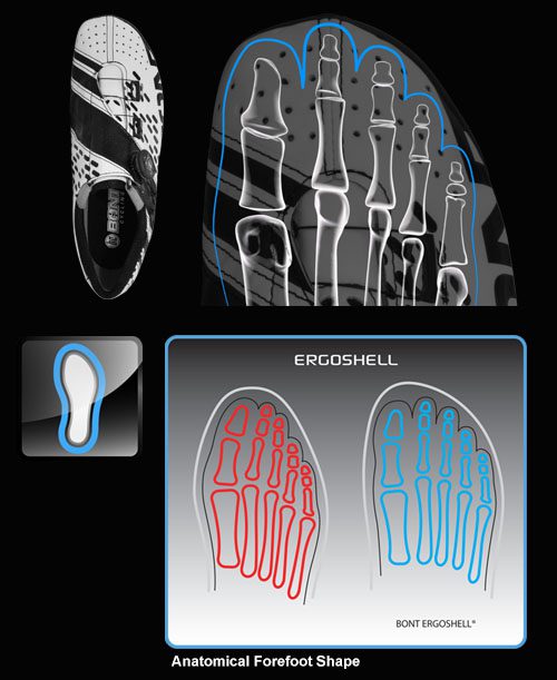 Bont anatomisk korrekt saal cykelsko